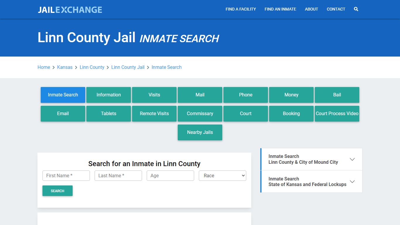 Linn County Jail, KS Inmate Search: Roster & Mugshots - Jail Exchange