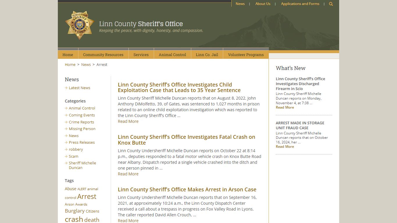 Arrest Archives - Linn County Sheriff's Office